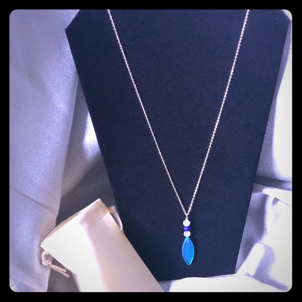 Minimalist Boho Frosted Necklace